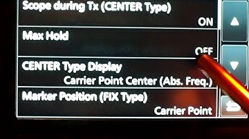 Spectrum Scope Custom Settings Icom 7300