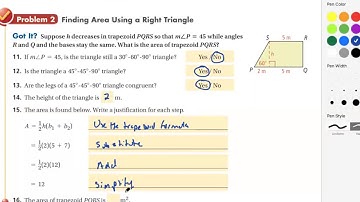 10 2 Areas of Trapezoids, Rhombuses, and Kites