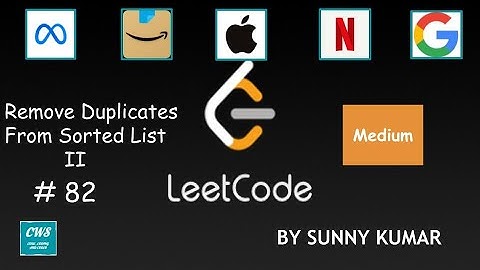 Remove Duplicates from Sorted List II | Linked List | 82 LeetCode | Day 09