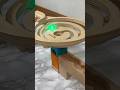 Marble run race ☆ BorneLund & glowing marbles #shorts
