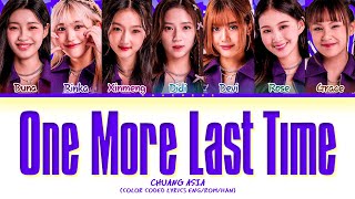 CHUANG ASIA One More Last Time (by HENRY YOUNG) Lyrics (Color Coded Lyrics) Resimi
