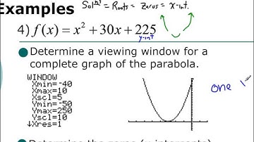 Lesson 5.2 - Graphing Using Zeros & Vertex (Example 4)