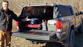 Softopper Truck Camping in Cold Weather & High Winds