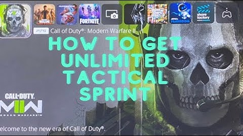 COD MODERN WARFARE 2: HOW TO RESET TACTICAL SPRINT (UNLIMITED SPRINT)