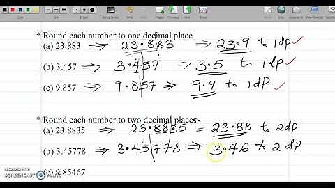 IGCSE; ROUNDING DECIMALS