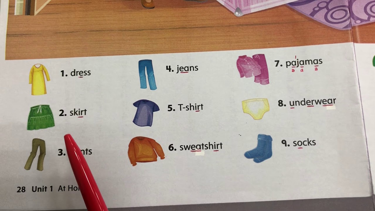 Oxford Picture Dictionary—9. Everyday Clothes YouTube
