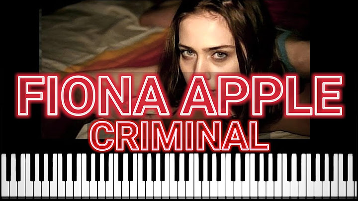 Criminal Piano version - Piano performance video thumbnail