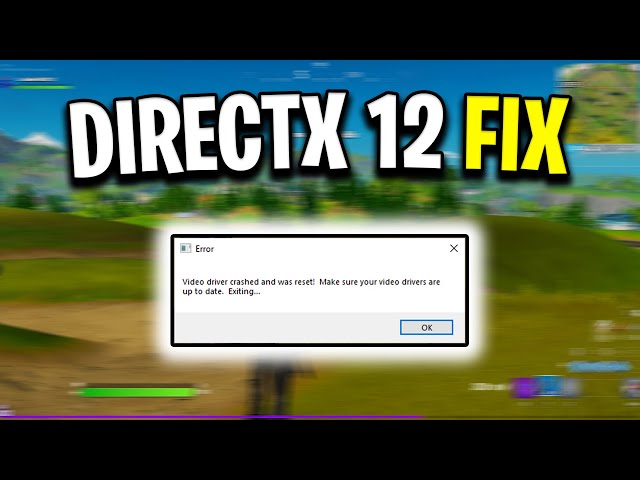 Solved: Fortnite DirectX 12 not working with latest Intel ARC