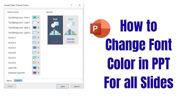 How to change font color in ppt for all slides?