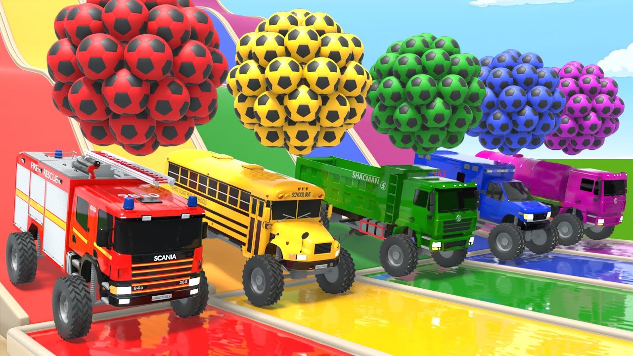 Ten in the bed - Soccer ball, Learning colors - Baby Nursery Rhymes & Kids Songs