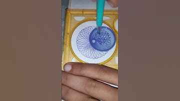 Spirograph #spirograph #diy #satisfyingart Many rotation did the pen 🖊️ make in total #youtubeshorts