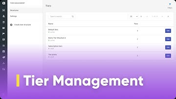 Tier Management [Product Video]