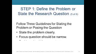 Step 1: Define the Problem & State the Research Question - Interdisciplinary Studies Lecture 3 Profile