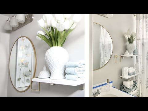 How To Decorate Out Cove Shelf In Bathroom?