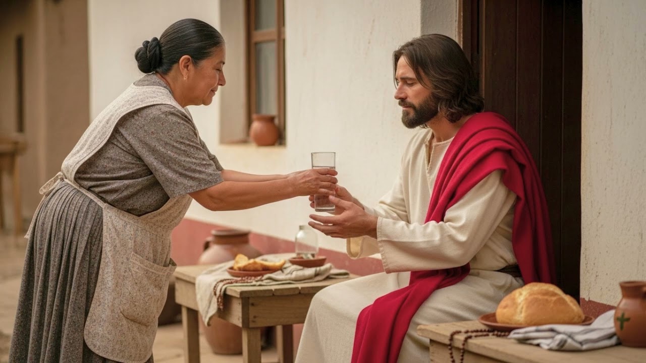 LE DIO UN VASO DE AGUA A UN DESCONOCIDO… Y ÉL LE DIJO: “YO SOY JESÚS”