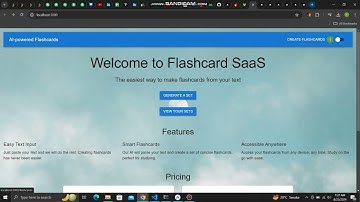 Flash Card Saas #nextjstutorial #firebase  @The-Headstarter