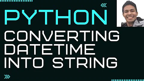 Converting datetime into string in Python