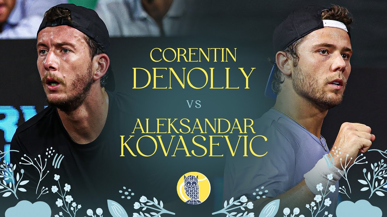 Corentin Denolly vs Aleksandar Kovacevic | Highlights | U.S. Clay