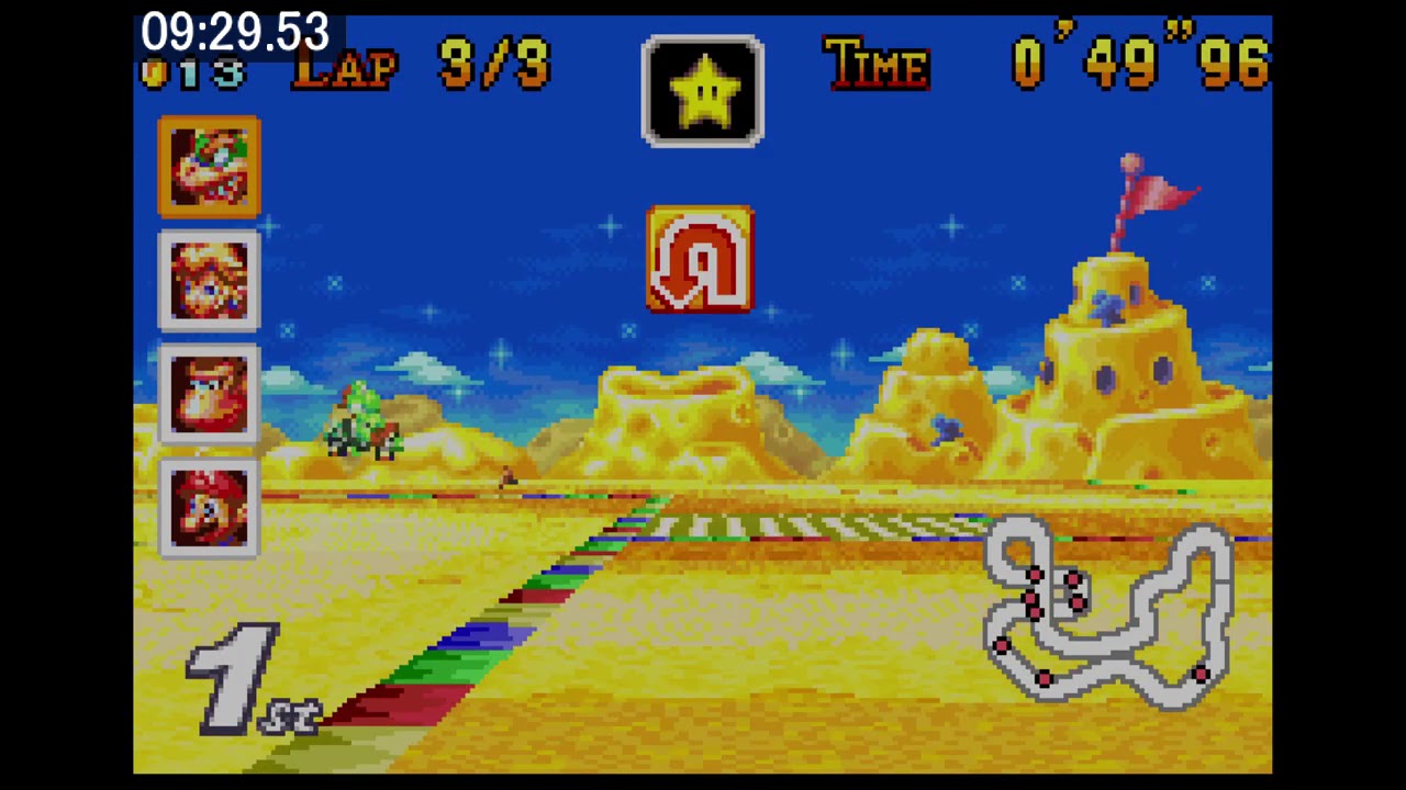 Mario Kart Super Circuit Nitro Cups (150cc) speedrun (WiiU VC) in 31