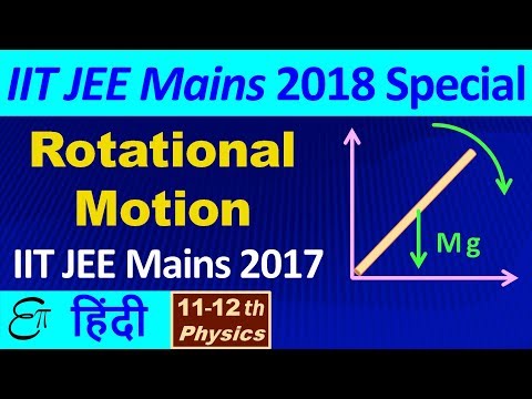 ROTATIONAL MOTION || IIT JEE Mains 2017 || in HINDI - ROTATIONAL MOTION || IIT JEE Mains 2017 || in HINDI