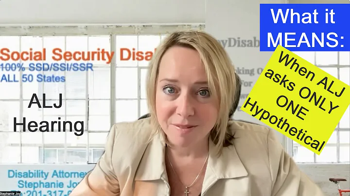 What does THIS mean? -- ALJ Hearing with only ONE Hypothetical