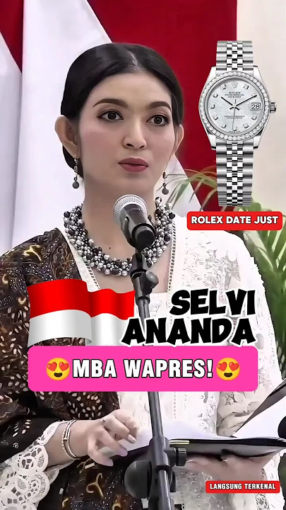 Istri pejabat RI!,Harga jam tangan mewah Selvi Ananda istri wapres gibran menantu jokowi#shorts