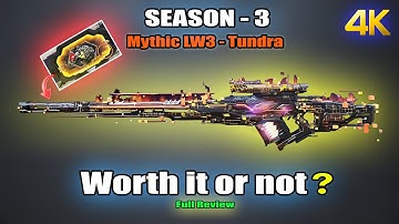 Upcoming Mythic LW3 tundra Full Look, Review & showcase In codm | lw3 tundra scope, kill effect etc