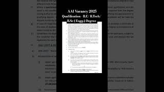 AAI New Vacancy 2025#viral #job#ytshorts#shortsfeed #youtubeshorts#trending #shorts#technicalgovtjob