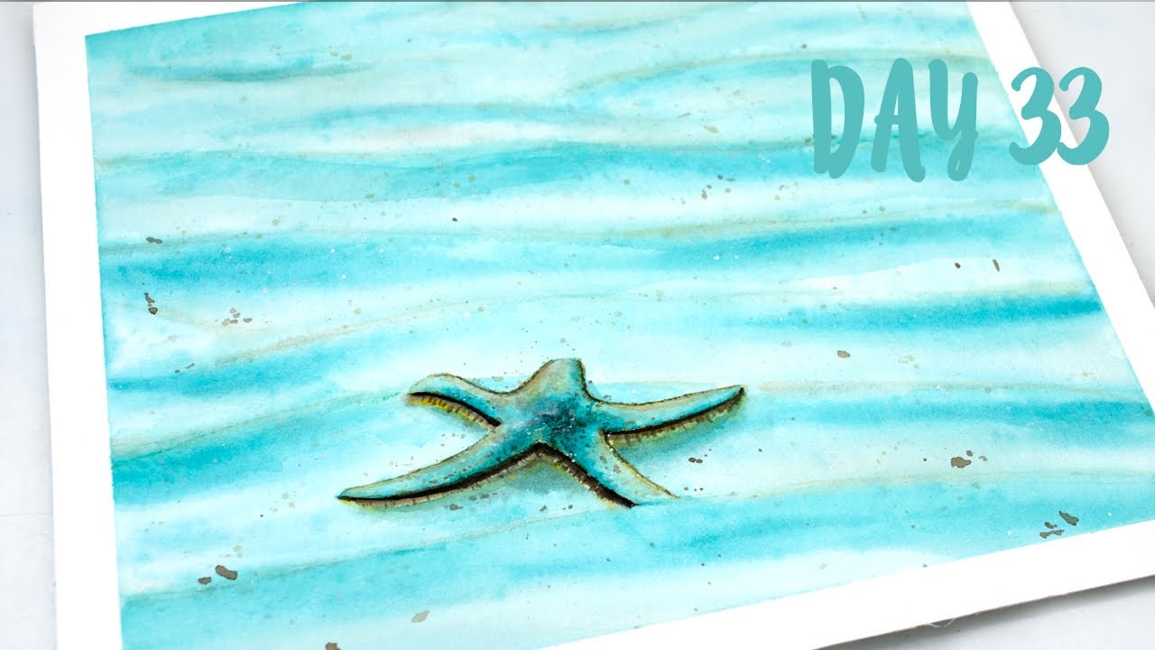 Watercolor Starfish Sea Real Time Step By Step Painting Tutorial Free Sketch Youtube Step By Step Painting Painting Tutorial Starfish Painting
