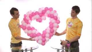 Как сделать сердце из шаров (heart made of balloons) Как сделать сердце из шаров (heart made of balloons)