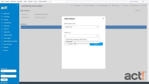 Act! Training Videos - AMA: Add Subscribers to a Campaign