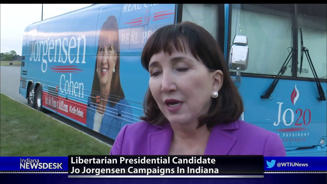 Libertarian Presidential Candidate Jorgensen Stumps In Indiana News Indiana Public Media