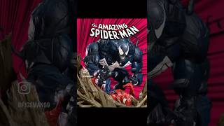 Classic Venom Comic cover made by Marvel Legends 1/12 Venom & Spider-Man tutorial