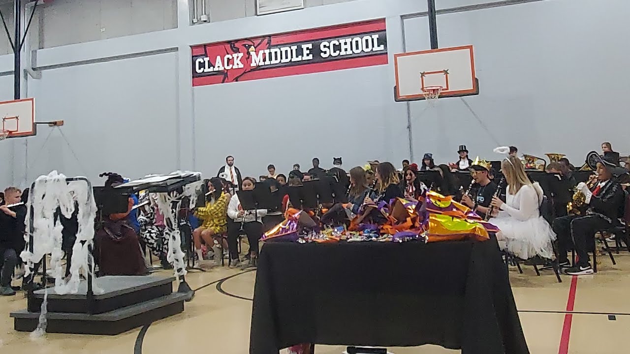 Clack Middle School Band Halloween Concert 10 24 22 YouTube