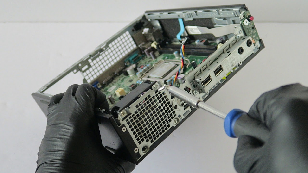 How To Disassembly Dell Optiplex Usff 90 9010 7010 990 Youtube