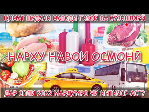 Повышение цен на продовольственные и непродовольственные товары в Таджикистане | Боло рафтани нарх