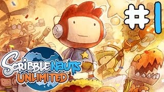 Let's Play: ScribbleNauts Unlimited Gameplay Walkthrough | Part 1 | PIGS CAN FLY!