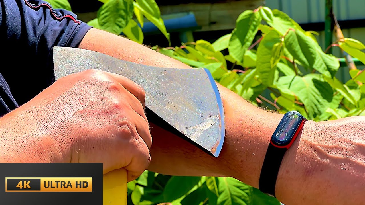 Master the Art of Sharpening Axe Cutting Hair YouTube