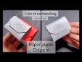 How to make origami paper handbag / paper purse 👛 | try it out