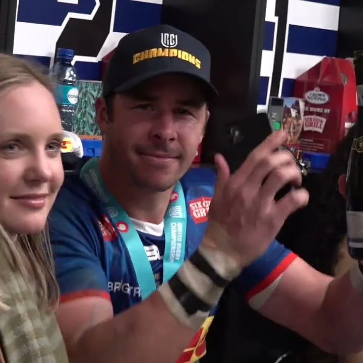DHL Stormers changeroom celebrations