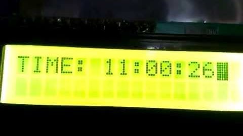Digital Clock Using LPC 2148