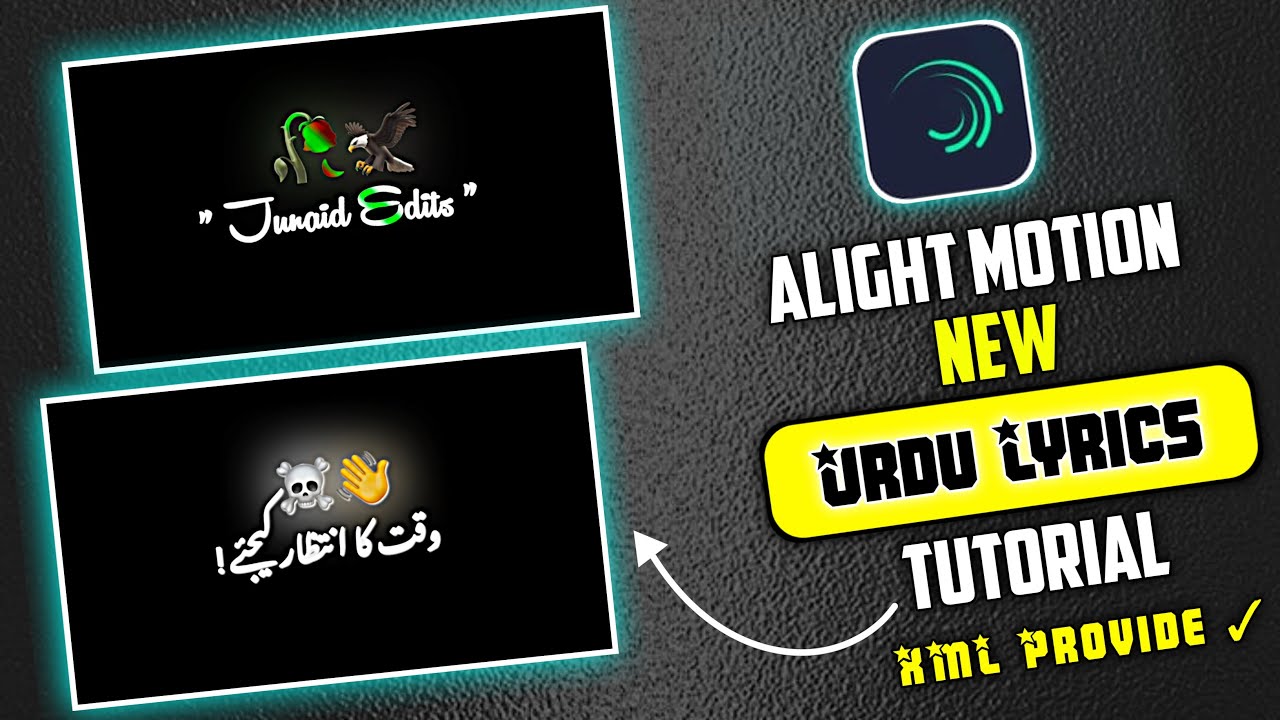 Trending Urdu Lyrics Video Editing in Alight Motion | Tiktok New Urdu Lyrics XML File Video Editing