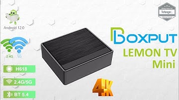 BOXPUT Lemon TV Mini - Android 12 - Mini Android Smart TV Box - Allwinner H618 - 2 GB RAM & 16GB ROM