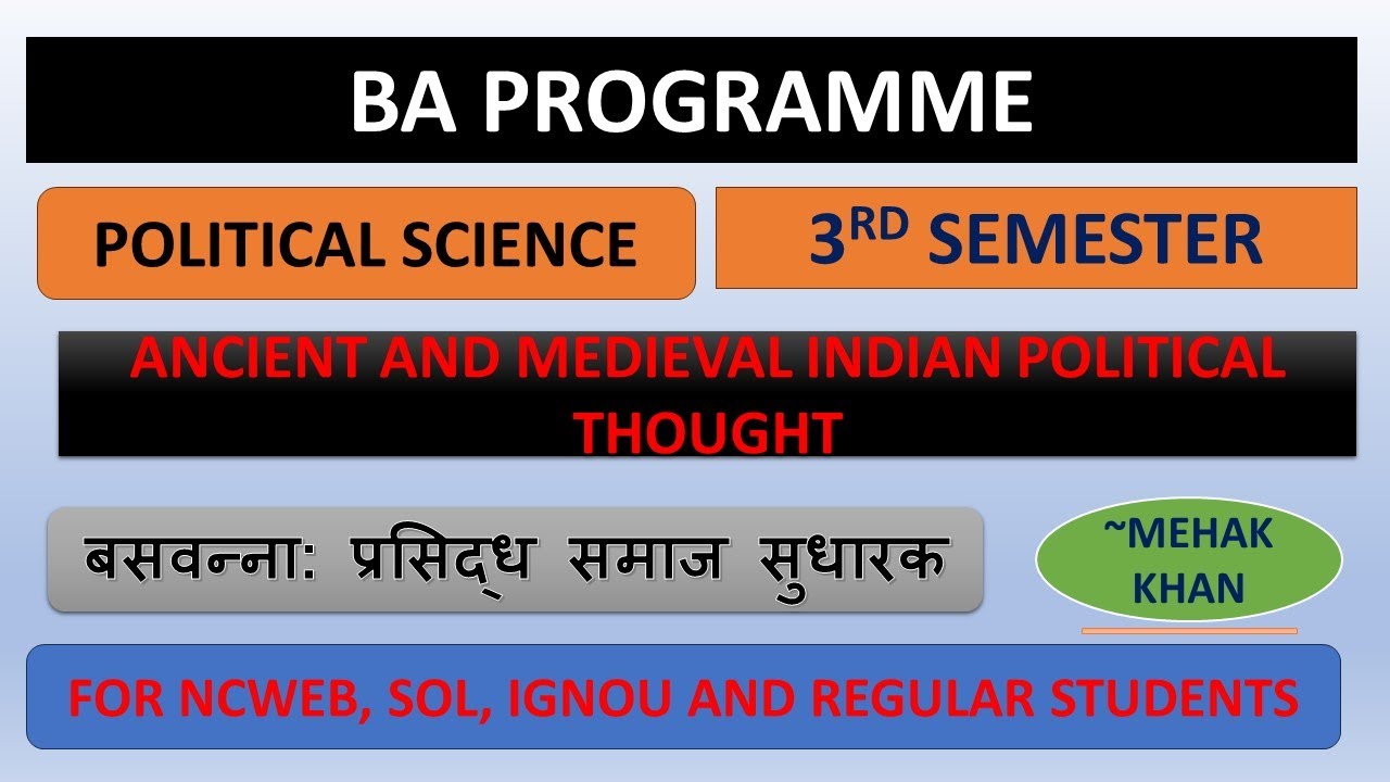 BA PRORAMME POLITICAL SCIENCE ANCIENT AND MEDIEVAL INDIAN ba-proramme-political-science-ancient-and-medieval-indian