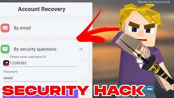 Security question Bug Hack Blockman GO