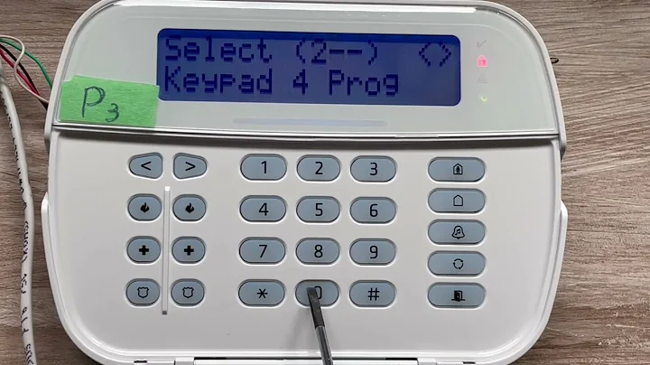 DSC NEO assign the keypad #4 to the 3d partition