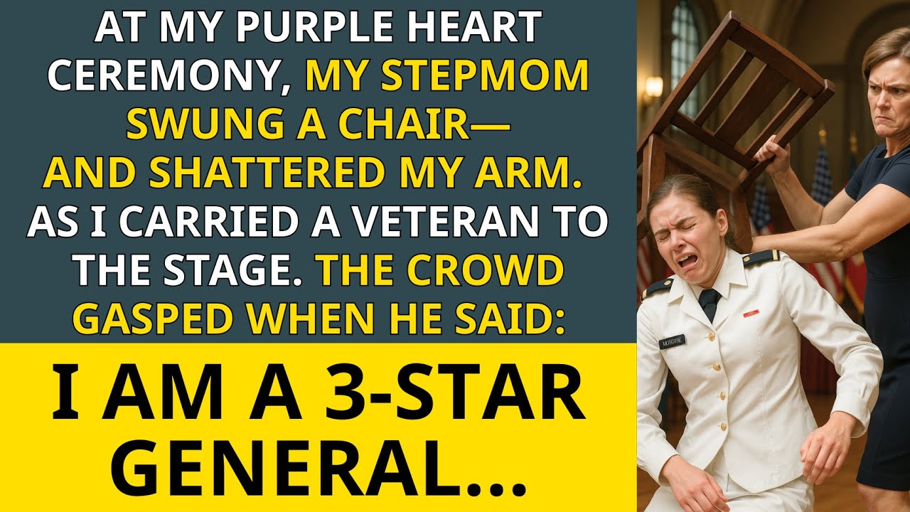 At My Purple Heart Ceremony, Stepmom Smashed My Arm With a Chair—For Carrying a 3-Star General—Then…