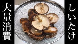 【男飯】原木からめちゃくちゃ生えていたしいたけを大量消費！