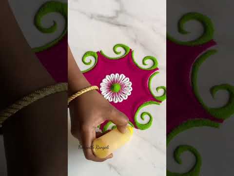 Easy Rangoli design #funwithrangoli
