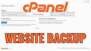 How to Backup your Website in cPanel • How to Full/Partial Backup Website Files, Databases & Emails